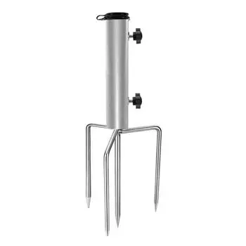 Держатель для зонта на патио, прочный, устойчивый к погодным условиям, для пляжа, песка, двора, лужайки, подставка для зонта, основание, наземный шип, аксессуары для зонта A