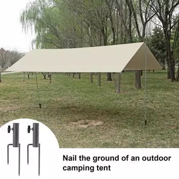 Держатель для зонта на патио, регулируемый, прочный, металлический, для сада, пляжа, зонт, флагшток, основание S