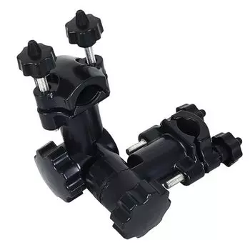 Держатель для зонтика nanomaru, шарнирное удилище, фиксированный зажим для регулировки угла наклона удилища, кресло для кемпинга и отдыха на открытом воздухе, черное, 1 шт. чёрный