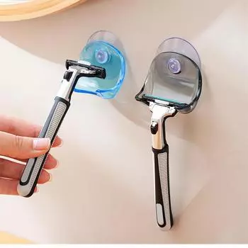 Держатель для зубной щетки для бритвы в ванной комнате Настенная присоска Крючок для присоски в ванной One Size