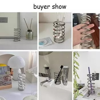 Держатель для зубной щетки из нержавеющей стали с резьбой в ванной комнате, стеллаж для хранения зубной пасты 5x5x11.5cm