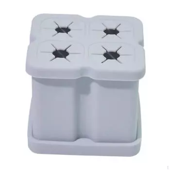 Держатель для зубной щетки, водонепроницаемый, для хранения в ванной комнате, для путешествий, туалетный столик Gray 4 grid