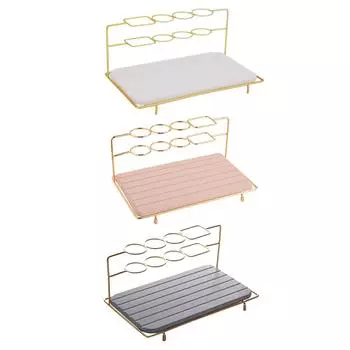 Держатель для зубных щеток из нержавеющей стали, аксессуары для ванной комнаты, отдельно стоящая многофункциональная стойка для ванной комнаты, лосьонов, косметики розовый