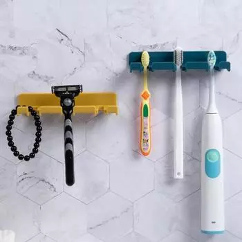 Держатель для зубных щеток, модный креативный самоклеящийся настенный мощный клей, вилка с крючком, розетка, держатель для телефона для дома белый