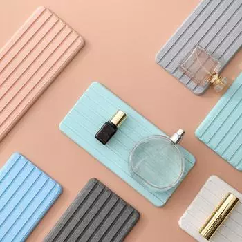 Держатель для зубных щеток, отличная быстросохнущая 6 цветов, подставка для зубных щеток, диатомитовая мыльница, поднос для чашек для зубных щеток, держатель для мыла для унитаза 21 cm зелёный