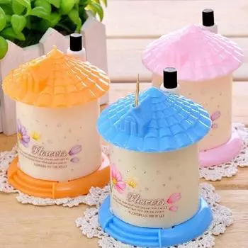 Держатель для зубочисток, чехол для украшения стола, автоматическая пластиковая коробка, тип дома для семейного ресторана 1