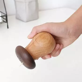 Держатель для зубочисток, деревянный ящик для хранения зубочисток в форме гриба, настольный ящик для хранения украшений для кухни, ресторана