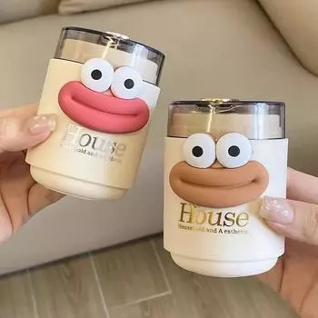 Держатель для зубочисток, пластиковый пресс-тип, автоматическая коробка для зубочисток, креативный контейнер для хранения, мультяшный декор рабочего стола, бытовые гаджеты