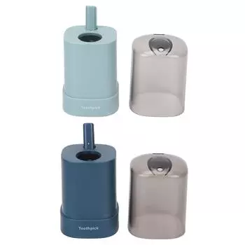 Держатель для зубочисток, утолщенный автоматический выдвижной съемный диспенсер для зубочисток для ресторанов Kitch Blue