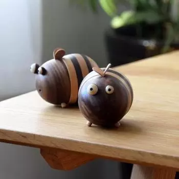 Держатель для зубочисток Yousheng, большая емкость, легкий доступ, дизайн отверстий, деревянная пчела, держатель для зубочисток, подарок для друзей, аксессуары для ресторана Honey Type