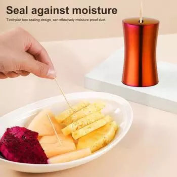 Держатель для зубочисток Yousheng, большой емкости, пыленепроницаемый, влагостойкий, из нержавеющей стали, мини-обеденный стол, диспенсер для зубочисток, кухонный гаджет