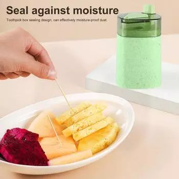 Держатель для зубочисток Yousheng, диспенсер для зубочисток, дизайн пресса, автоматический выталкиватель, диспенсер для зубочисток, бытовая техника зелёный