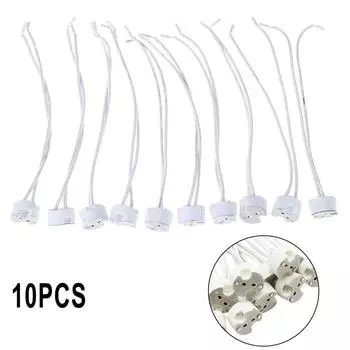 ДЕРЖАТЕЛЬ ДЛЯ ДОМА, ЗАПЧАСТИ ДЛЯ СВЕТОДИОДНЫХ СВЕТИЛЬНИКОВ, Цоколь галогенного потолочного светильника, СВЕТОДИОДНЫЕ РОЗЕТКИ, 10 ШТ.