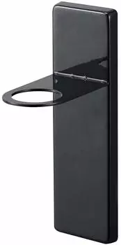 Держатель-дозатор на присоске Yamazaki Jitsugyo Black Tower Floating Storage 4870 (Ямадзаки) приблизительно. Ш5XГ8.5XВ16.5см