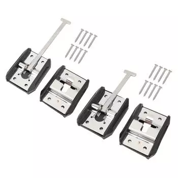 Держатель двери прицепа автофургона, нержавеющая сталь, Т-образный замок входной двери, наружный держатель двери, крючок и держатель 15.24cm / 6in