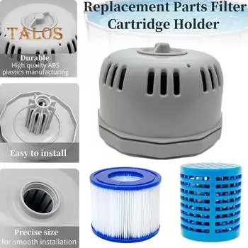 Держатель фильтра для Lay-Z-spa 54123 Простая установка Долговечная работа Запасные части Корпус держателя фильтра для надувной гидромассажной ванны для P6653 для 1