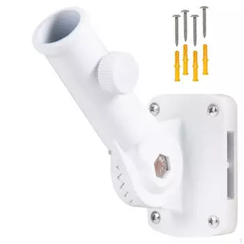 Держатель флагштока 1 внутренний диаметр алюминиевый сплав для наружной защиты дома от погодных условий чёрный