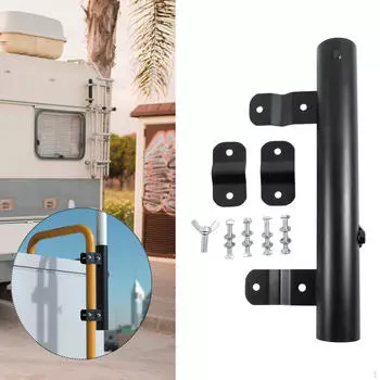 Держатель флагштока для автофургона, кронштейн для крепления флагштока, прочный зонт для патио