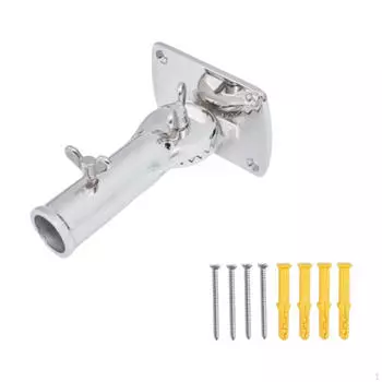 Держатель флагштока, кронштейн для флагштока, универсальный, вращающийся на 180°, монтажное основание для яхт-домов