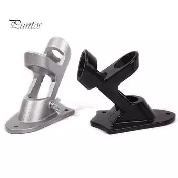 Держатель флагштока, прочный кронштейн для крепления флагштока, металлическое крепление для флага под углом 45 градусов для наружной стены, крыльца, дома, лодки, крепления флага и баннера чёрный