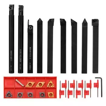 Держатель фрезерного инструмента высокой твердости, оправка токарного станка, эффективность быстрой резки, со вставкой и гаечным ключом разноцветный