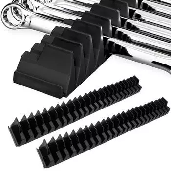 Держатель гаечного ключа с моделью этикетки, точка приклеивания, несколько решеток, съемная стойка для хранения гаечных ключей, подходит для 6 мм