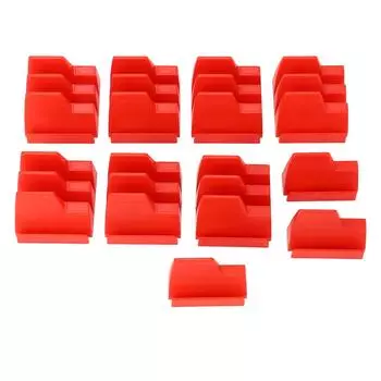 Держатель гаечных ключей Professional вмещает 23 гаечных ключа. Модульная конструкция, экономящая место. Органайзер для ключей. красный