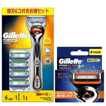 Держатель Gillette Proglide Power + 5 запасных лезвий в комплекте + 4 запасных лезвия (комбо-пакет — старая модель)