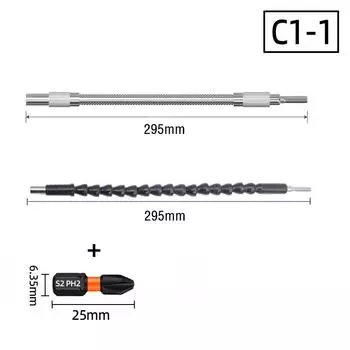 Держатель гнезда для отвертки под прямым углом 90 градусов, адаптер, регулируемый гибкий вал, мягкая удлинительная насадка, шестигранные сверла 1/4