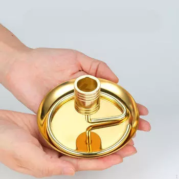 Держатель горелки катушки с основанием из полыни для внутреннего и наружного использования серебряный