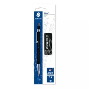 Держатель грифеля Staedtler Mars Technico с набором ластиков 780C BKP6