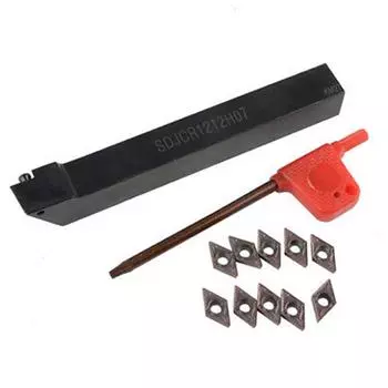 Держатель инструмента для токарной обработки, твердосплавная вставка DCMT0702, вставка для получистовой обработки