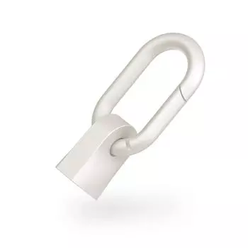 Держатель кабеля CIO с карабином для крышки разъема кабеля USB USB (Белый, Тип-C)