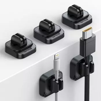 Держатель кабеля пружинного типа Lamicall Fixed Cable Vertical Paste Strong Adhesive USB-провода Storage Summary Tabletop Desk Wall Cable Holder Neat Clip