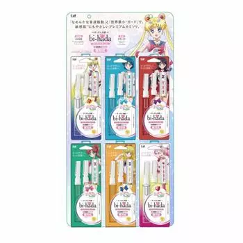 Держатель Kaiji ompa с 2 запасными лезвиями x Pretty Guardian Sailor Moon the Movie, набор для подвешивания, бритва, женская бритва, набор из 12 предметов, типы x 2 bi-hada