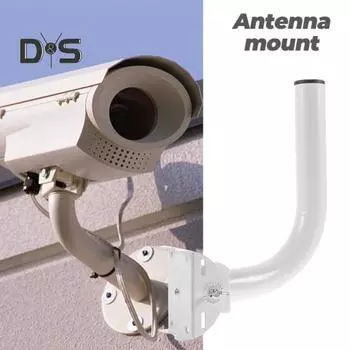 Держатель камеры видеонаблюдения, кронштейн для наблюдения, прочный кронштейн для крепления антенны с регулируемым углом наклона и высокой несущей способностью, настенный кронштейн белый