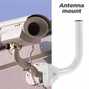 Держатель камеры видеонаблюдения, кронштейн для наблюдения, прочный кронштейн для крепления антенны с регулируемым углом наклона и высокой несущей способностью, настенный кронштейн белый