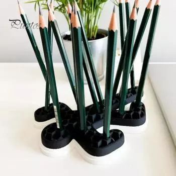 Держатель карандашей для места преступления, держатель мертвых ручек, настольный держатель ручек с несколькими отверстиями, офисные настольные аксессуары для организации хранения, снятия стресса чёрный