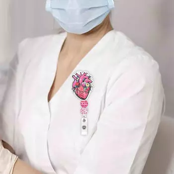 Держатель катушки для бейджа, креативный держатель для идентификационной карты с зажимом для ремня, портативный выдвижной брелок для ключей