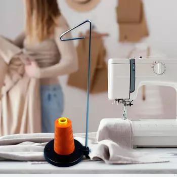 Держатель катушки с нитью, оверлок, простой в использовании, с базовым аксессуаром, одинарный конус-стойка
