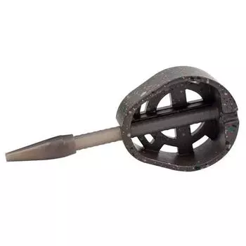 Держатель клетки для рыболовной приманки из цинкового сплава, встроенная кормушка 25/35 г, портативные аксессуары для рыбалки, инструмент для рыболовных терминалов brown camouflag25ge