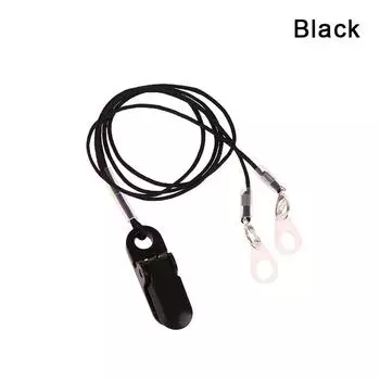 Держатель-клипса для слуховых аппаратов Прозрачный 2 кольца Шнурок от потери Безопасный Аксессуар для слуховых аппаратов за ухом для детей и взрослых