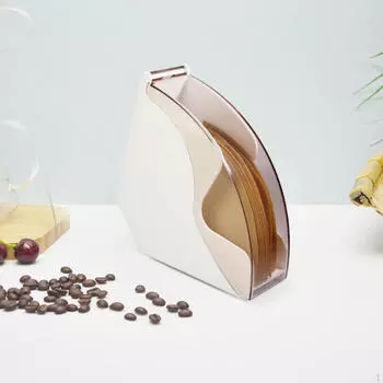 Держатель кофейного фильтра Многофункциональные конусные фильтры Диспенсер для салфеток Полка Контейнер Листы белый