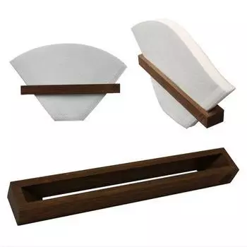 Держатель кофейного фильтра с и маленький в (совместимые большие, средние, фильтры) [Сделано в Японии] (грецкий орех (коричневый)/кофейные зерна)