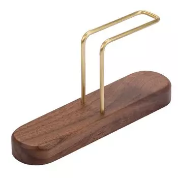 Держатель кофейного фильтра THE BIG SHEEP Подставка для фильтра Подставка для кофейной бумаги Деревянный одноразовый кофейный фильтр из вишневого дерева и орехового дерева (Коричневый орех)