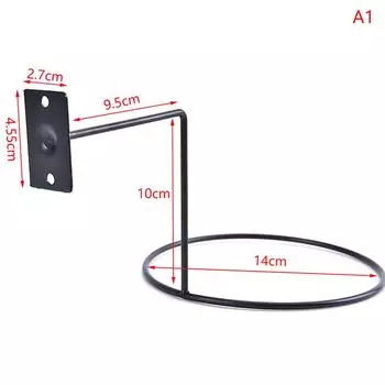 Держатель кольца для дисплея шара Slatwall Сверхмощная стойка для выставки товаров шляпы крышки стальной проволоки A1