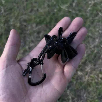 Держатель колышков для палатки для использования на открытом воздухе, вмещает 6 колышков для кемпинга чёрный