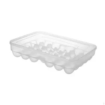 Держатель контейнера для яиц Прозрачный сервировочный поднос Большая емкость Органайзер для холодильника Контейнеры 34 сетки