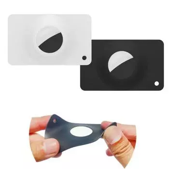 Держатель-кошелек для трекера AirTag, тонкий чехол, защитный чехол для карт, портативный, легкий, ультратонкий белый