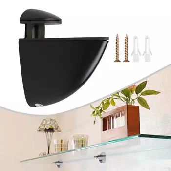 Держатель кронштейна для стеклянной полки, простой в установке, настенный зажим для офиса S